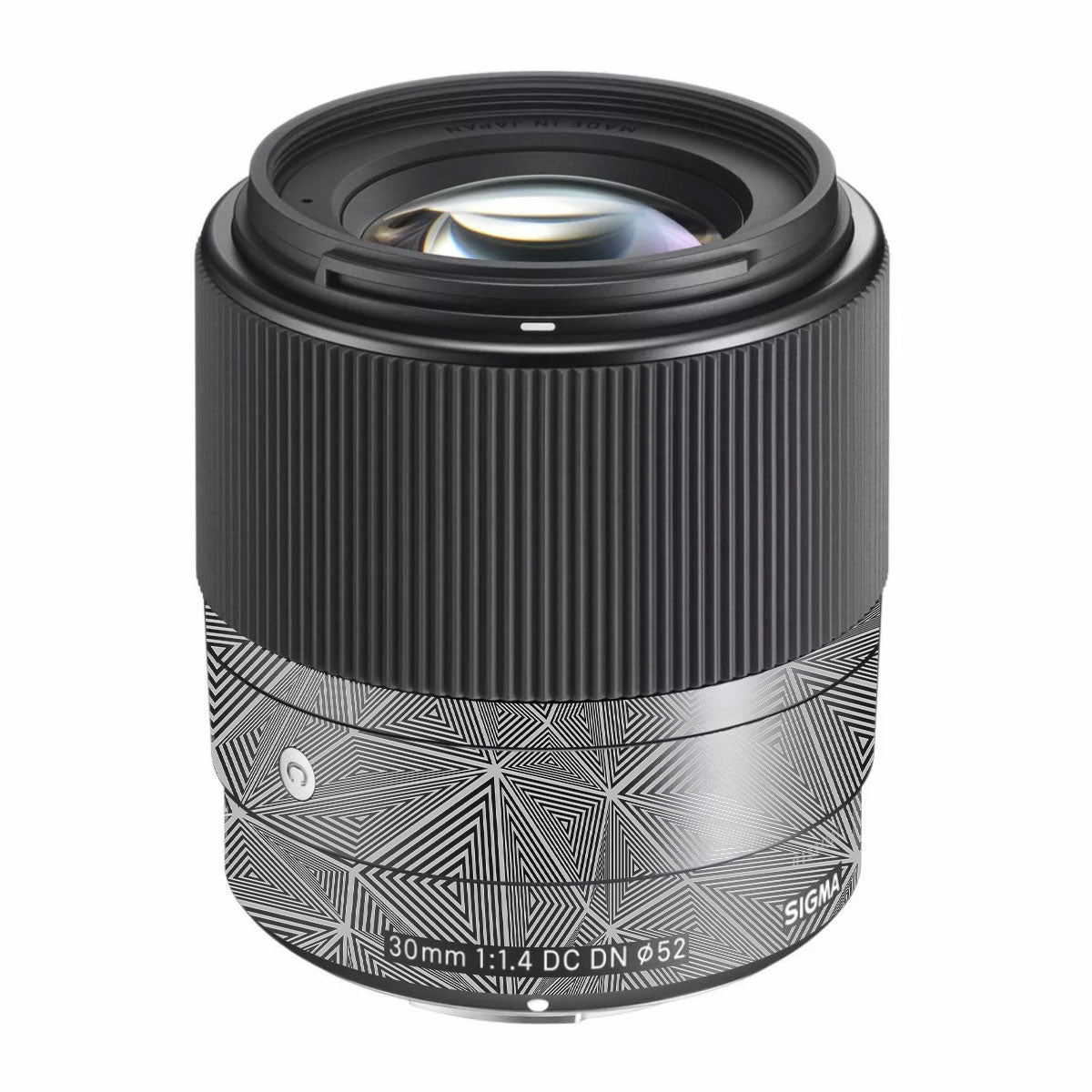 Textured Dark Prism Geometric Sigma 30mm F/1.4 DC DN Sony E Camera Lens Skin