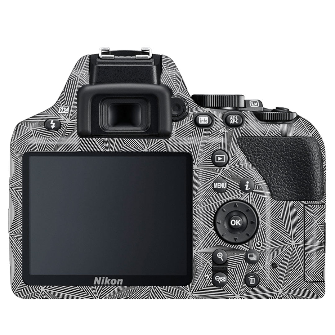 Textured Dark Prism Geometric Nikon D3500 Camera Skin