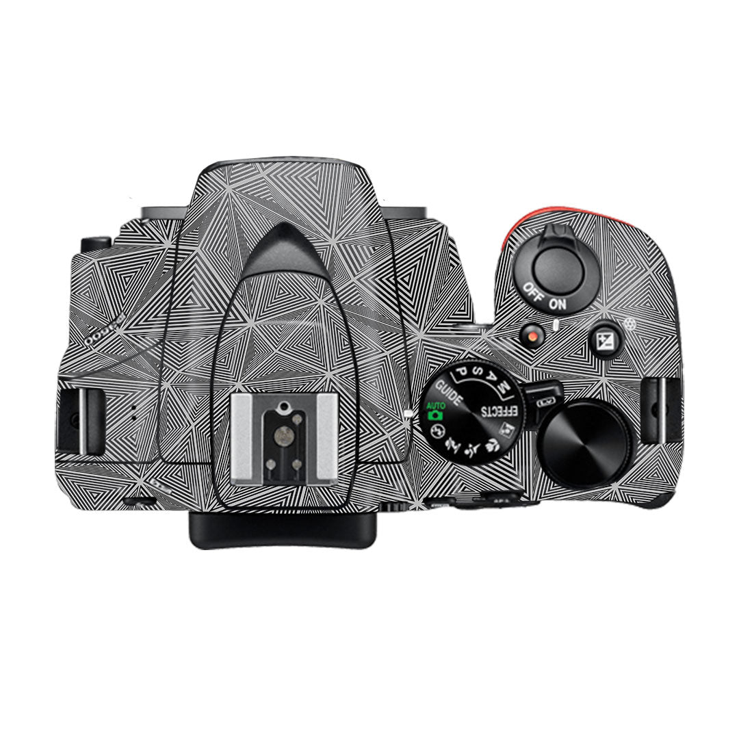 Textured Dark Prism Geometric Nikon D3500 Camera Skin