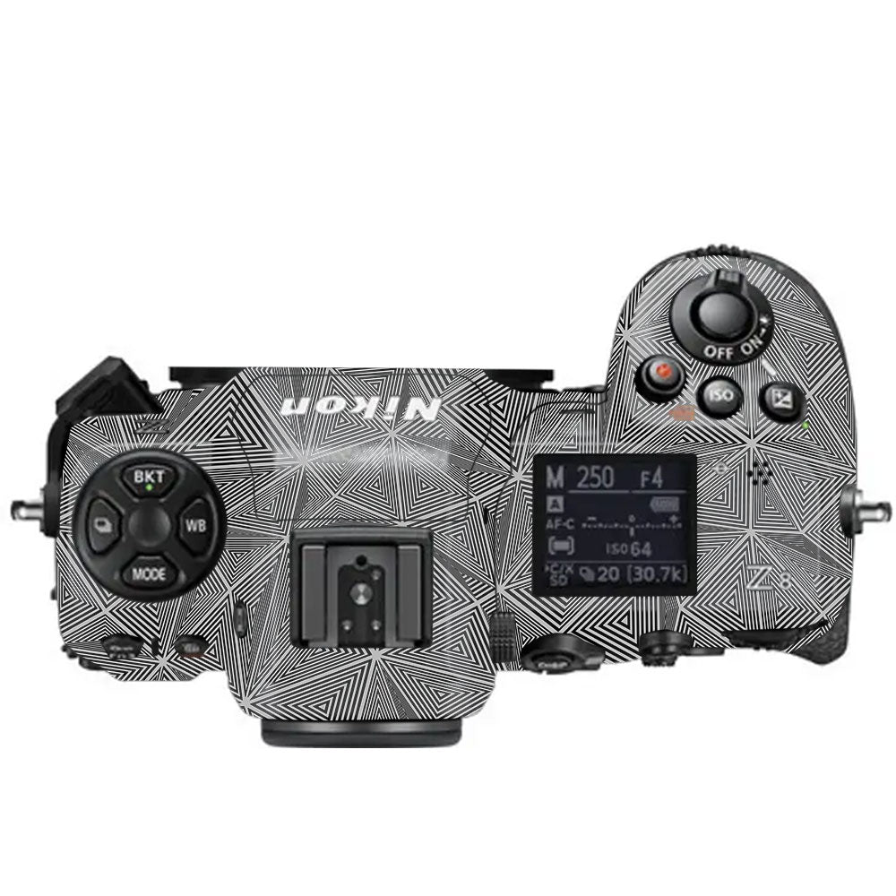 Textured Dark Prism Geometric Nikon Z8 Camera Skin