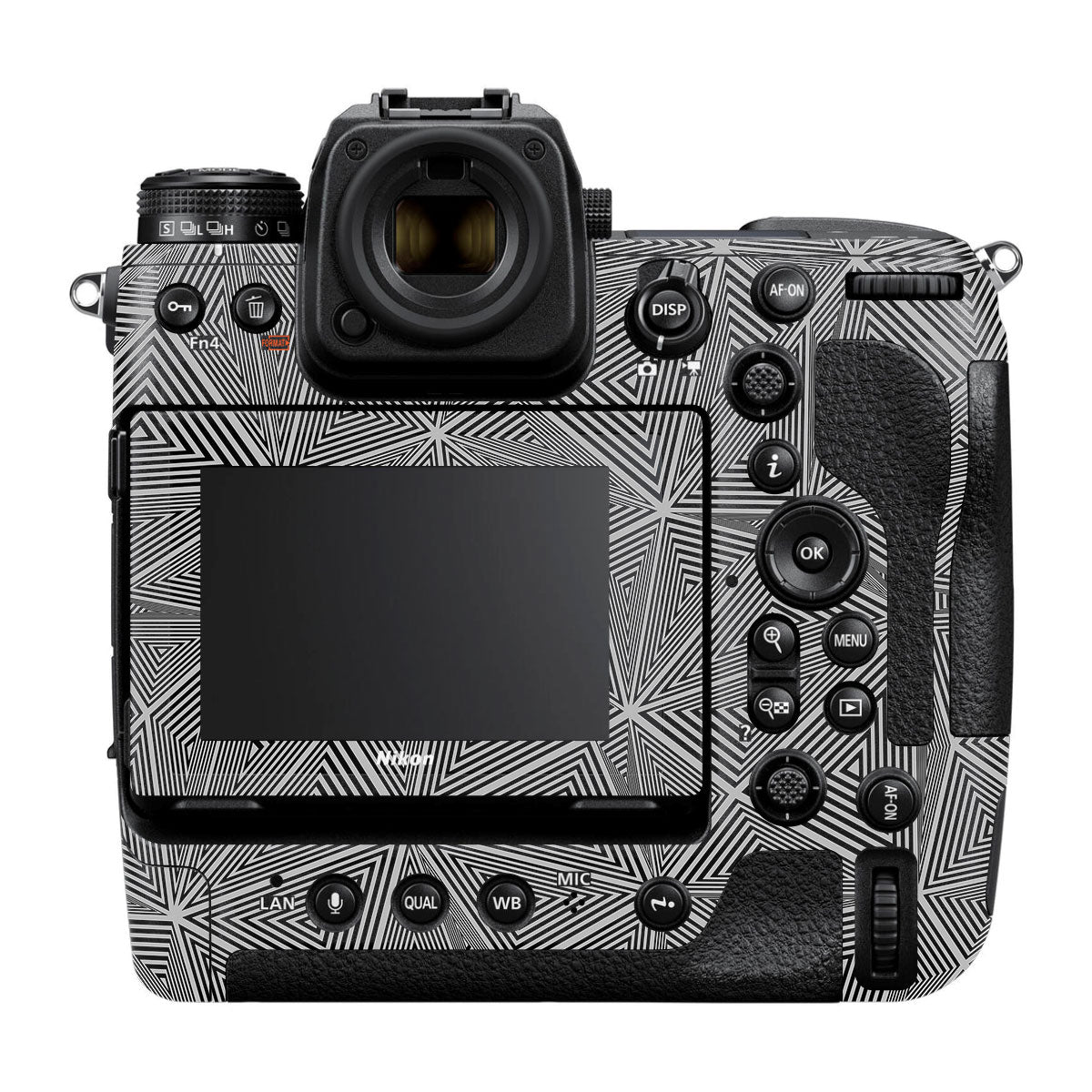 Textured Dark Prism Geometric Nikon Z9 Camera Skin