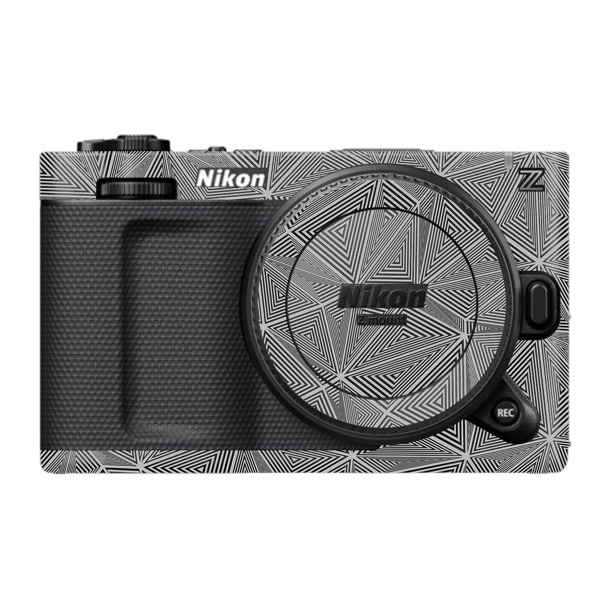 Textured Dark Prism Geometric Nikon ZR Camera Skin