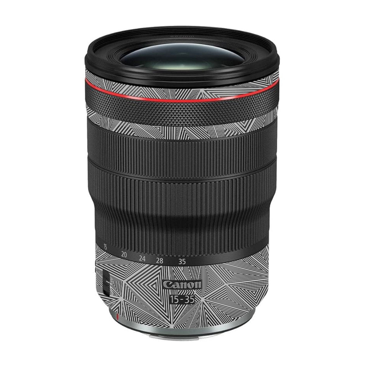 Textured Dark Prism Geometric Canon RF 15-35mm F/2.8L USM Camera Lens Skin