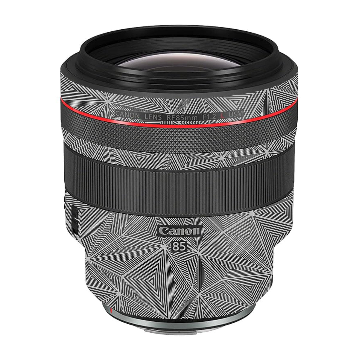 Textured Dark Prism Geometric Canon RF 85mm F/1.2L USM Camera Lens Skin