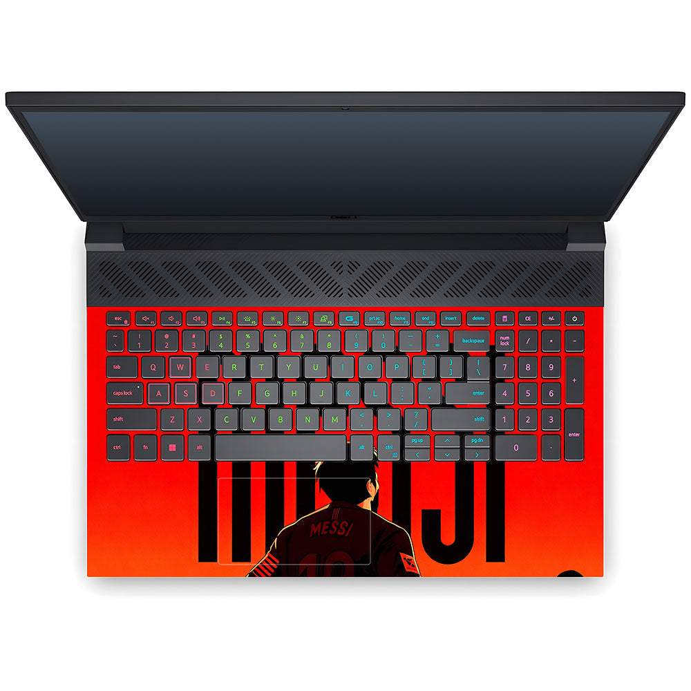Messi Red Aura Dell G15 5520, 5530 3D Laptop Skin