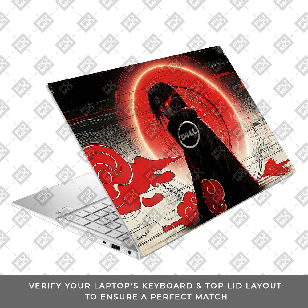 Itachi Uchiha Mark of the Akatsuki Dell Inspiron 3501 3D Laptop Skin