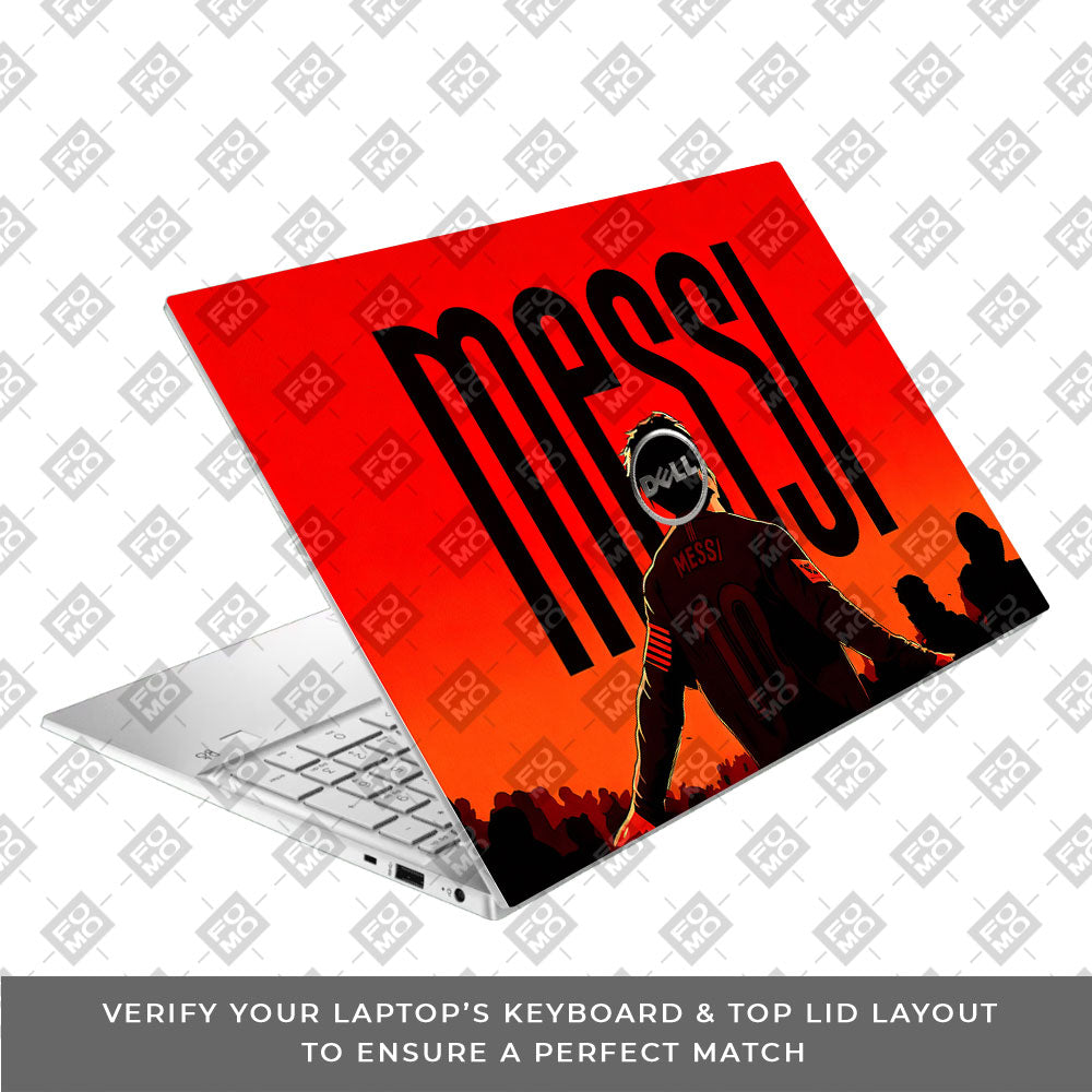 Messi Red Aura Dell Inspiron 3501 3D Laptop Skin