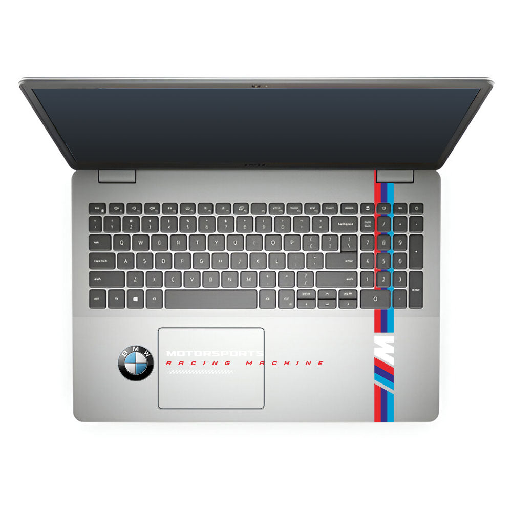 Transparent BMW Racing Graphic Dell Inspiron 3501 Laptop Skin