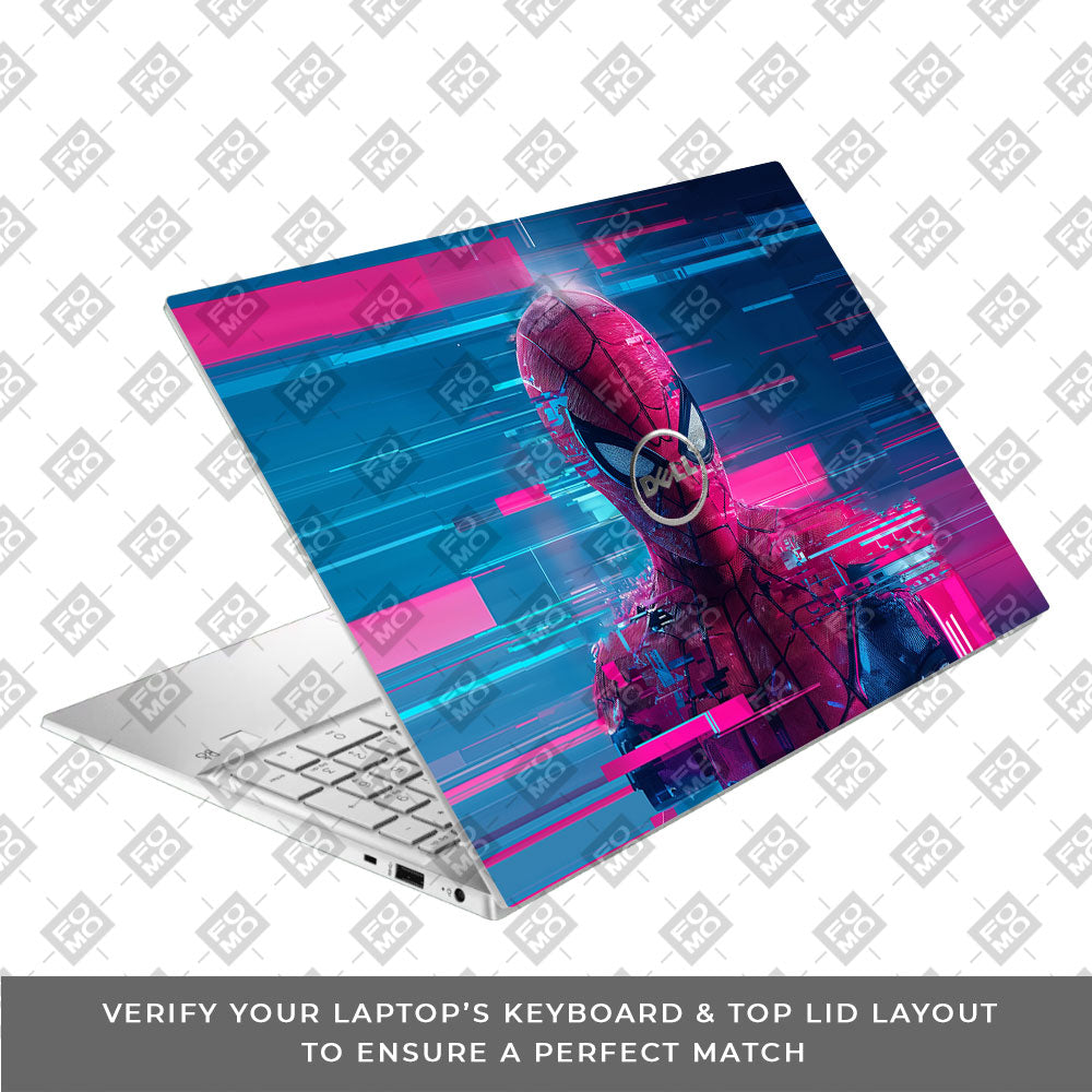 Glitch Spider Dell Inspiron 3501 3D Laptop Skin