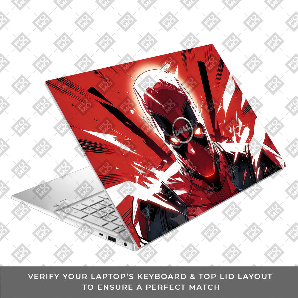 Deadpool Red Fury Dell Inspiron 3501 3D Laptop Skin
