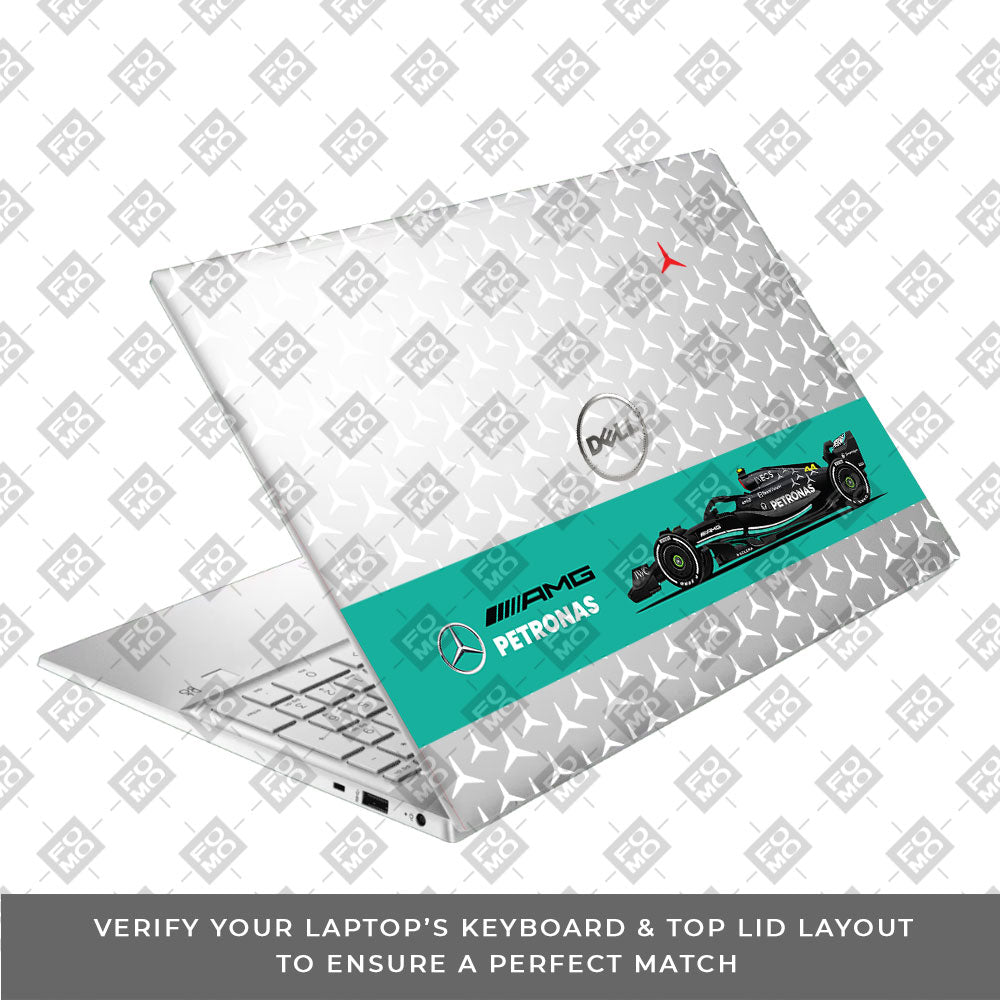 Transparent Mercedes AMG F1 Dell Inspiron 3501 Laptop Skin