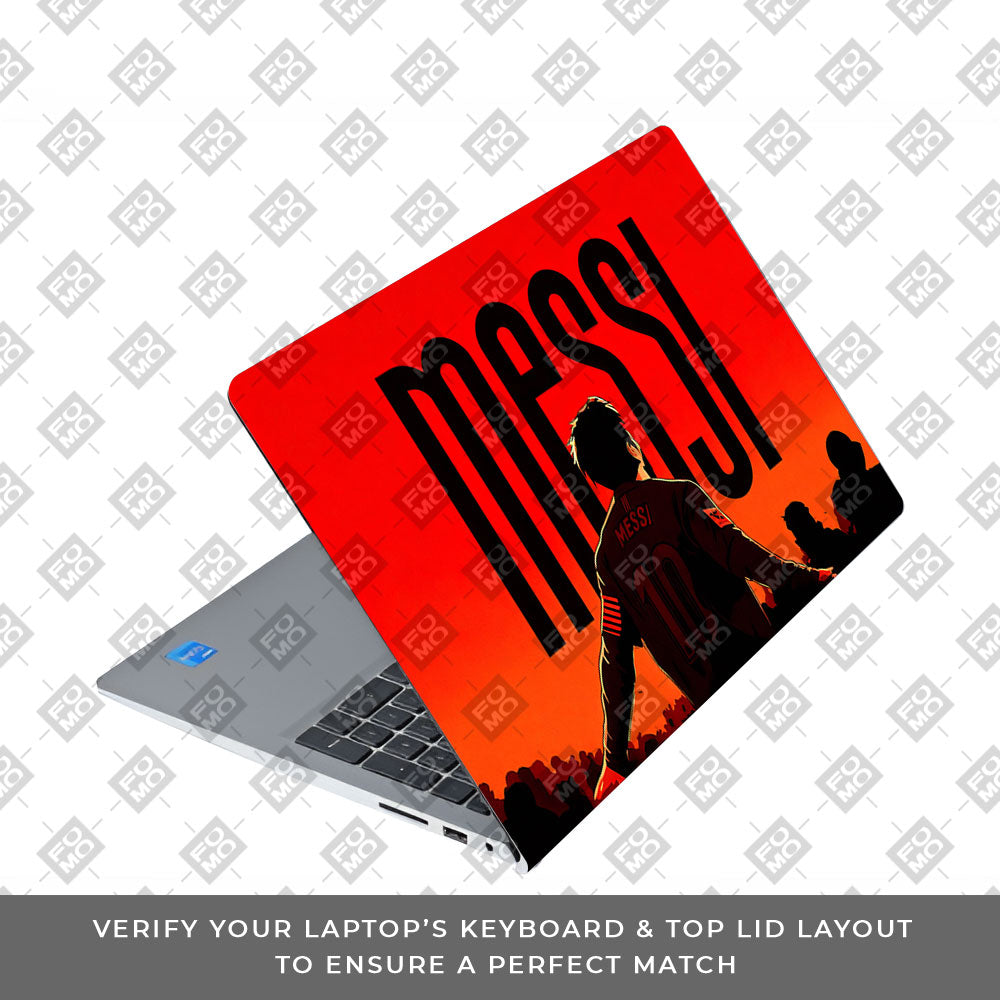 Messi Red Aura Dell Inspiron 3520 3D Laptop Skin