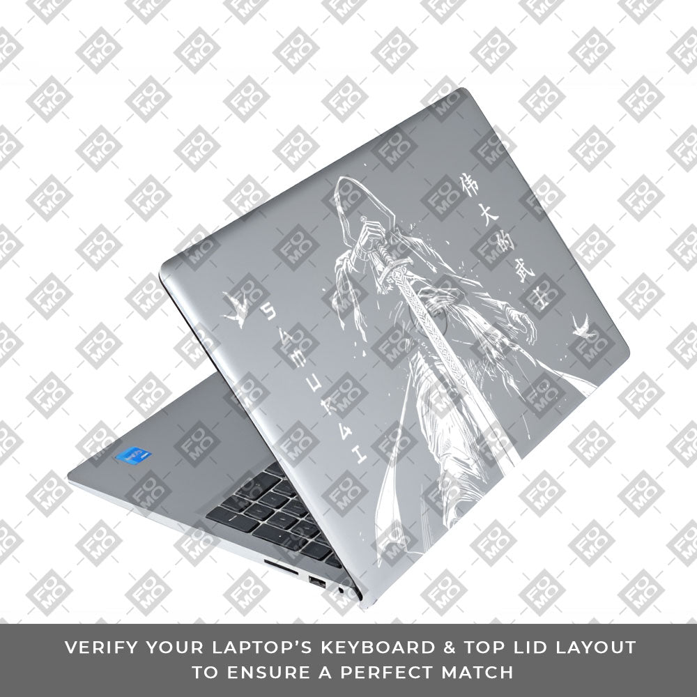 Transparent Ghost Samurai Dell Inspiron 3520 Laptop Skin