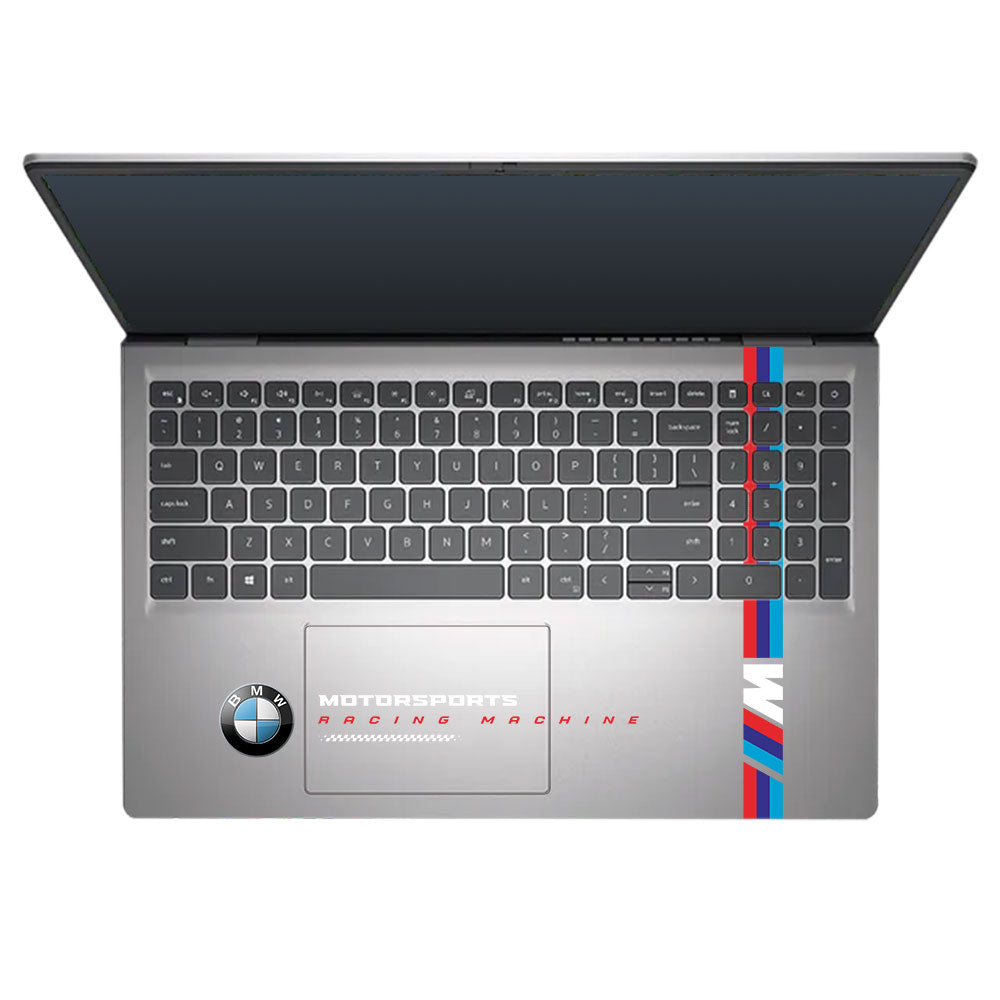 Transparent BMW Racing Graphic Dell Inspiron 3520 Laptop Skin