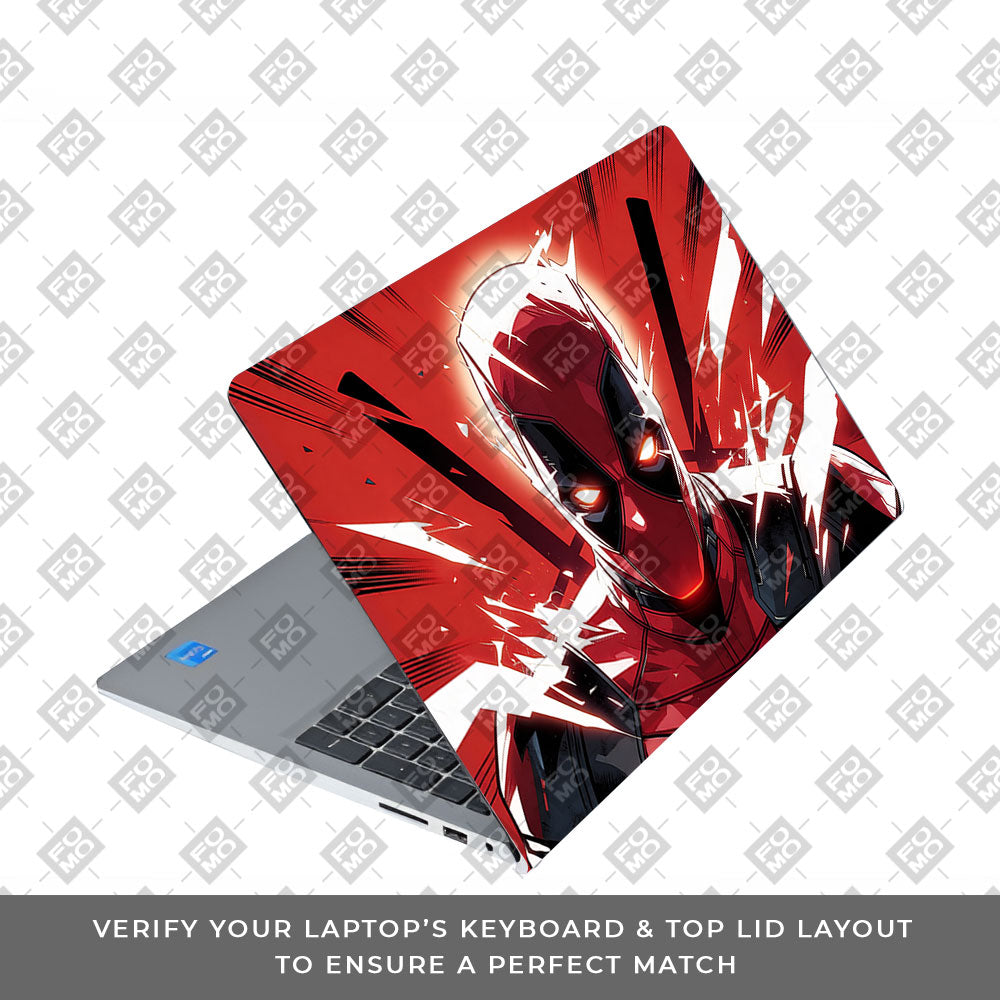 Deadpool Red Fury Dell Inspiron 3520 3D Laptop Skin