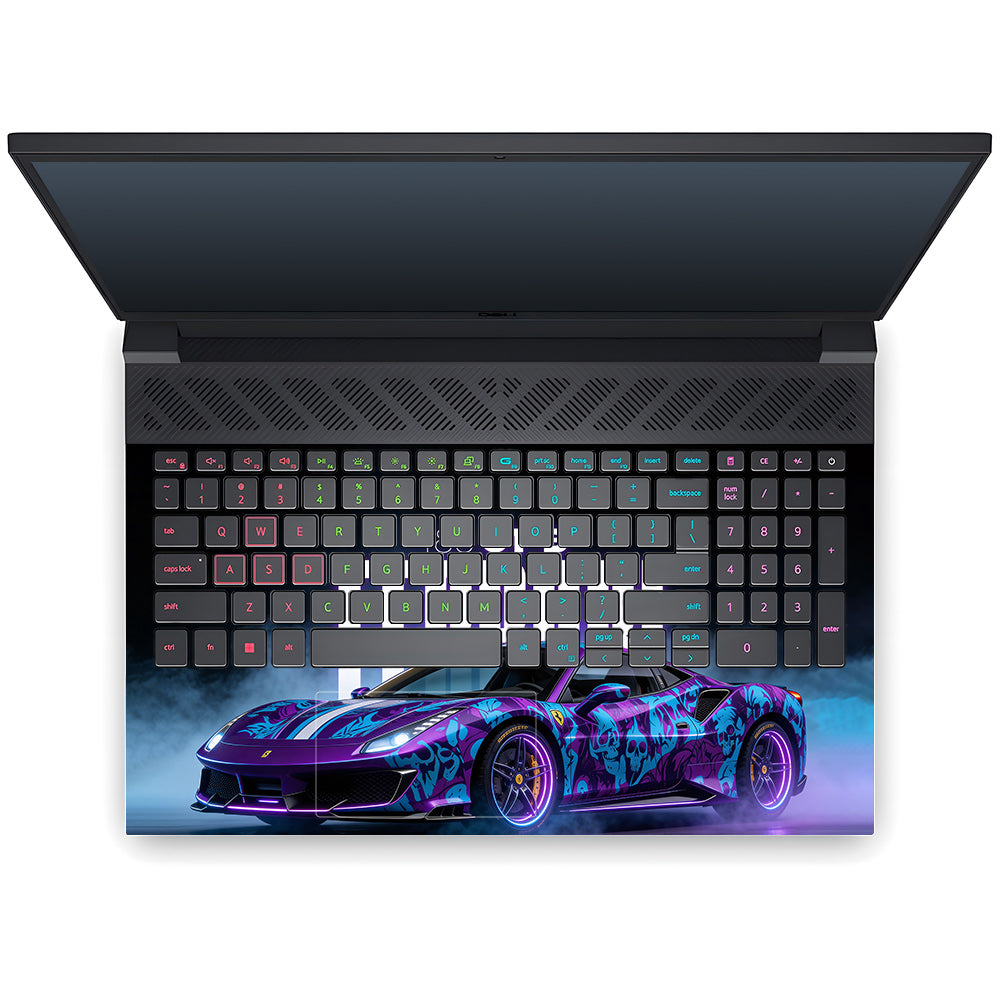 Psycho Drive Ferrari 488 Dell G15 5520, 5530 Laptop Skin