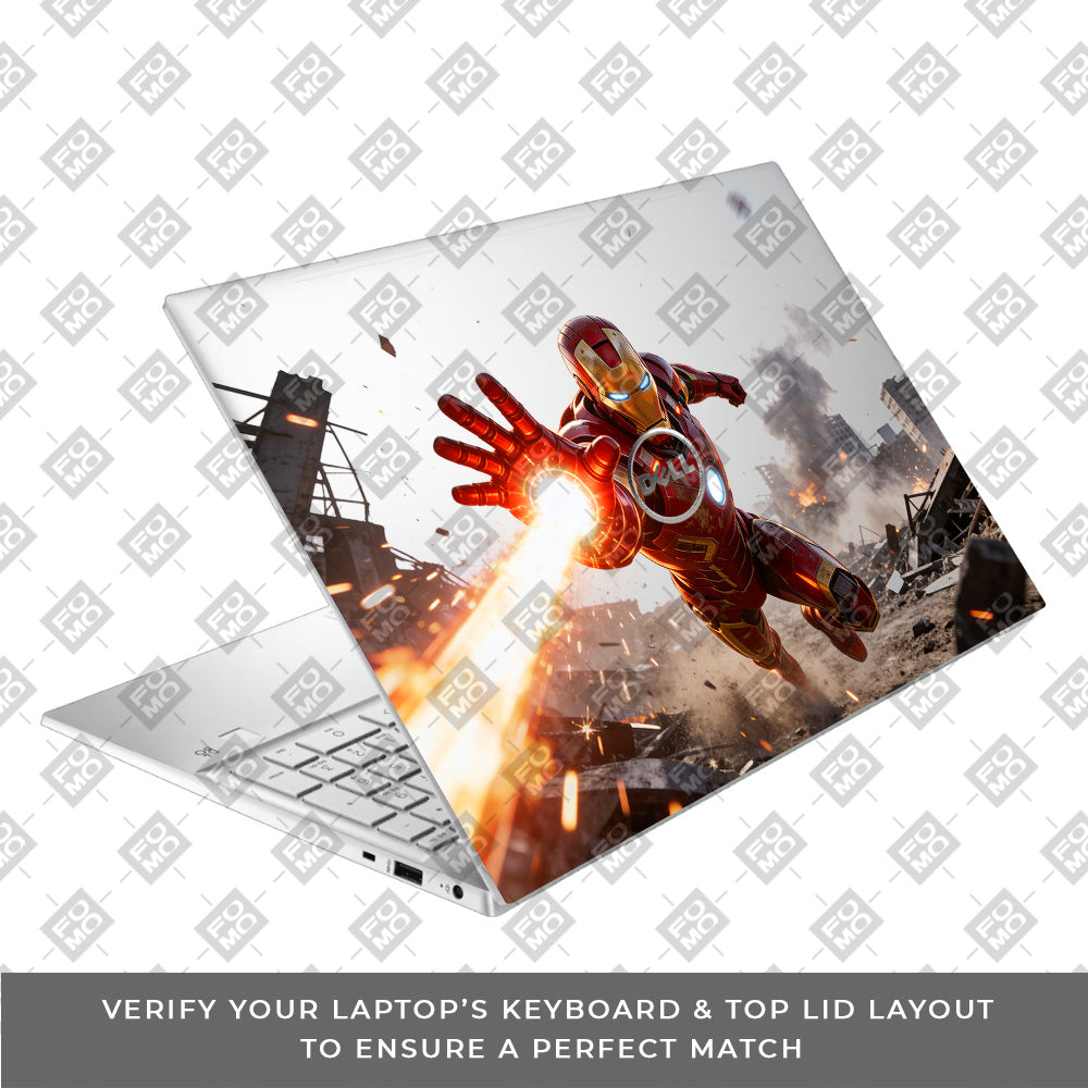 Transparent Iron Fist Dell Inspiron 3501 Laptop Skin