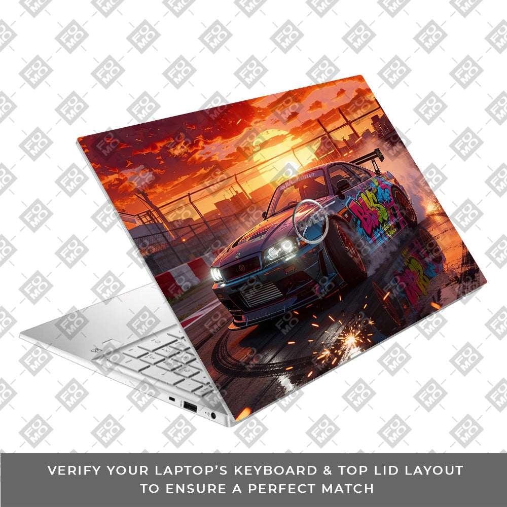 Tokyo Drift Vibes Dell Inspiron 3501 Laptop Skin