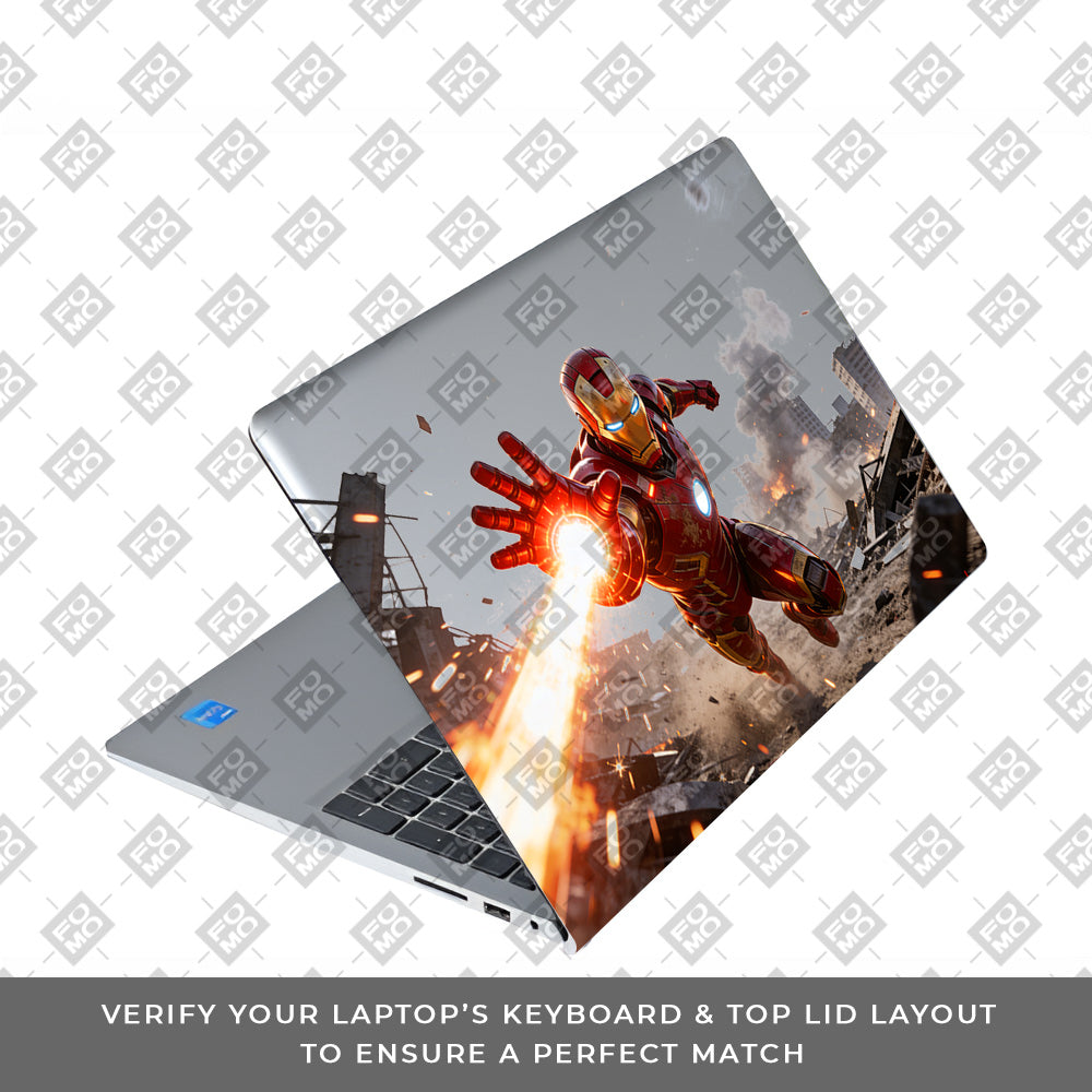 Transparent Iron Fist Dell Inspiron 3520 Laptop Skin