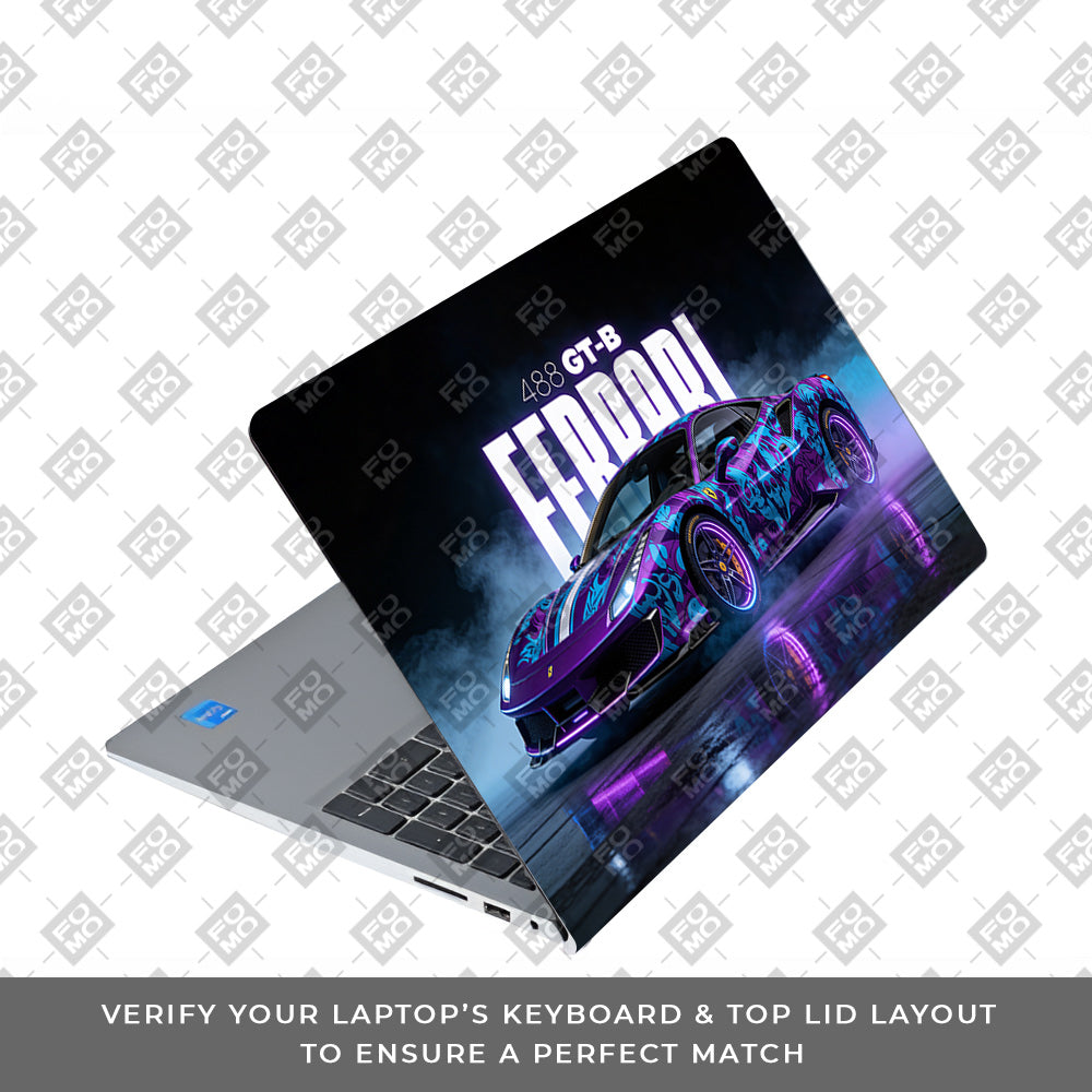 Psycho Drive Ferrari 488 Dell Inspiron 3520 Laptop Skin