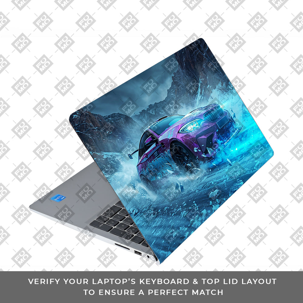 BMW Neon Drift Dell Inspiron 3520 Laptop Skin