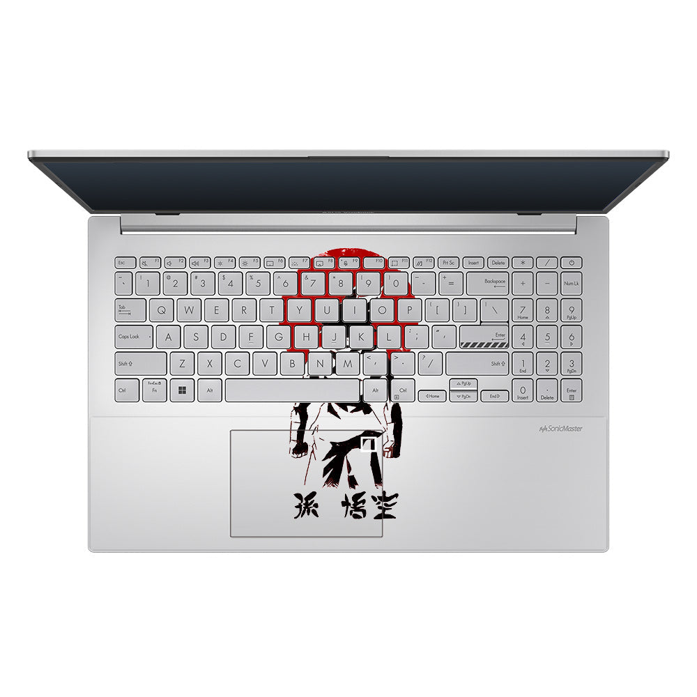 Transparent Sunset Samurai Asus Vivobook Go 15 E1504G Laptop Skin