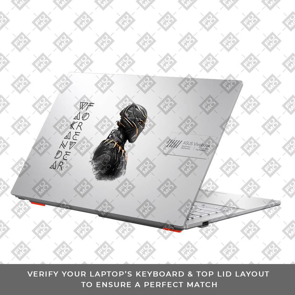 Transparent Wakanda Forever Asus Vivobook Go 15 E1504G Laptop Skin
