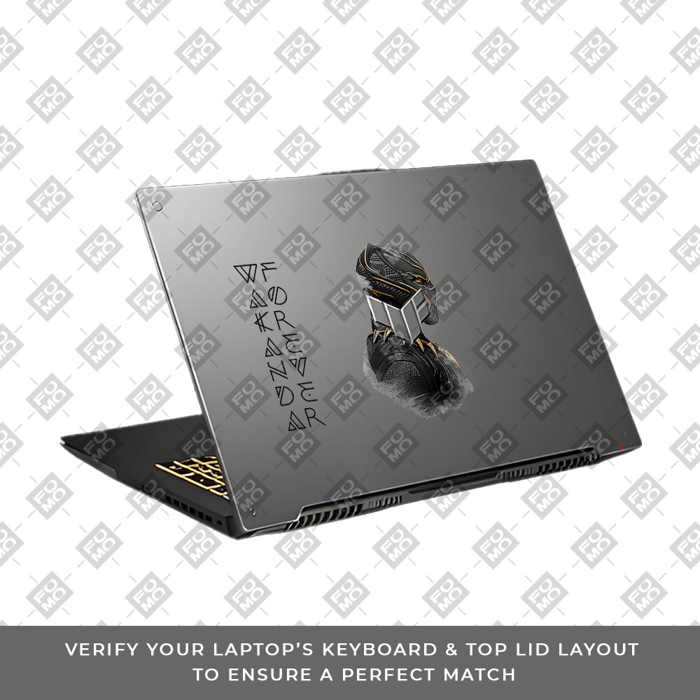 Transparent Wakanda Forever Asus TUF Gaming F17 FX707Z Laptop Skin