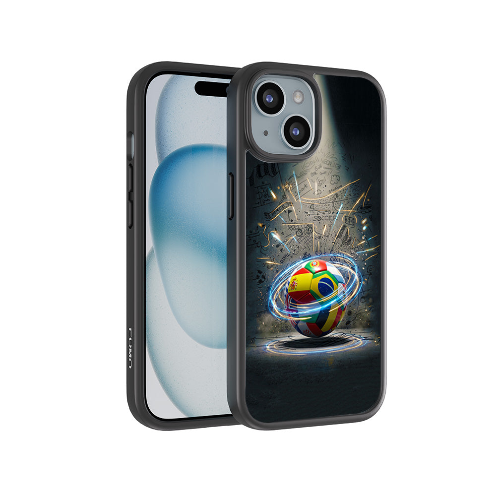 World Football Nations Sports 3D Skin with Shockguard Armour Magsafe Case for Apple iPhone 15