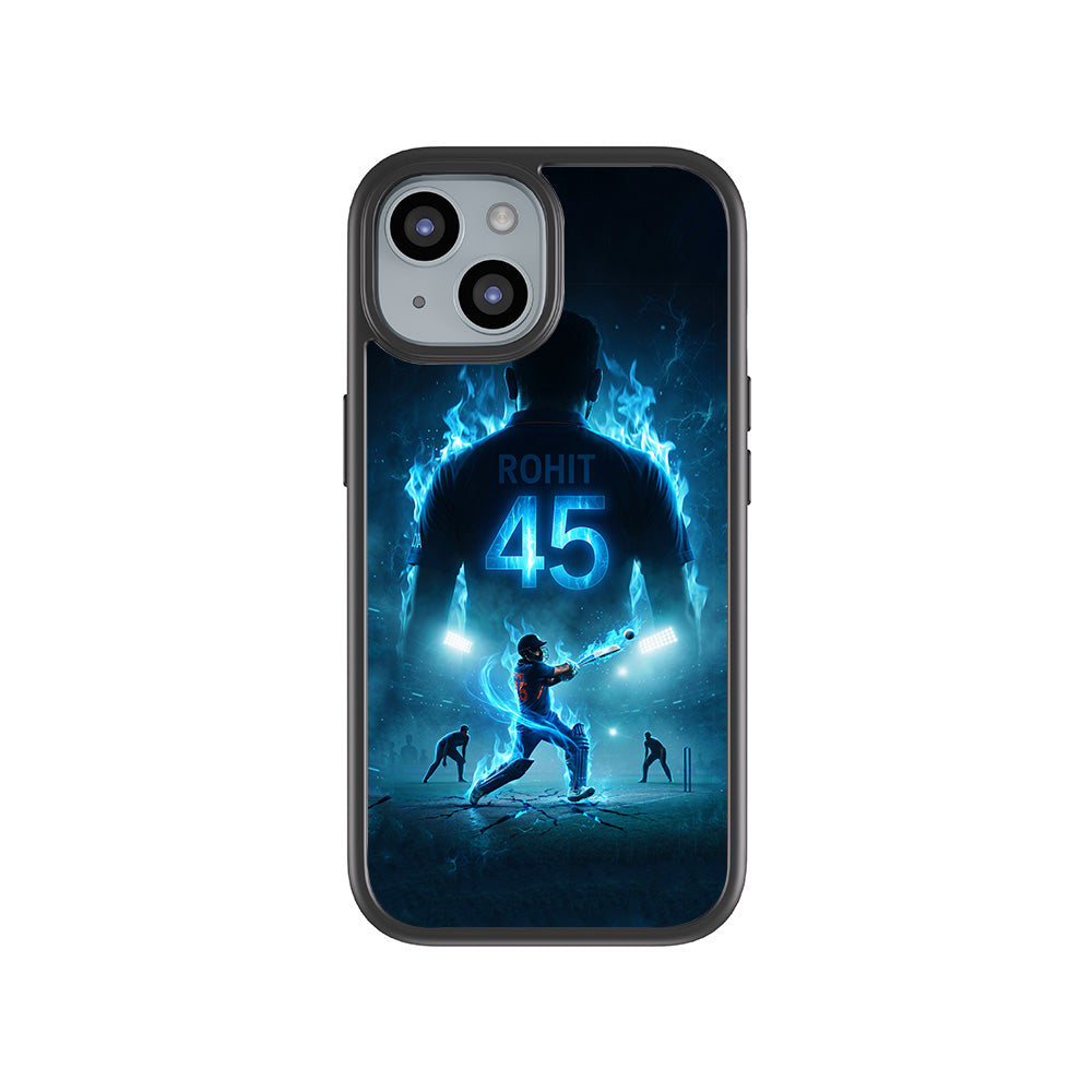 Rohit Sharma Hitman 45 Sports 3D Skin with Shockguard Armour Magsafe Case for Apple iPhone 15 Plus