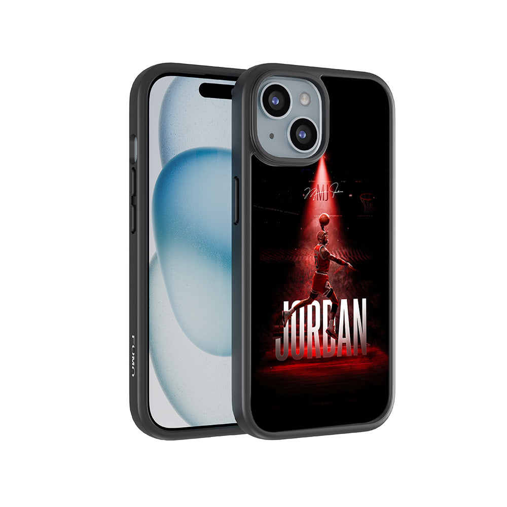 Jordan 23 Spotlight Basketball Sports 3D Skin with Shockguard Armour Magsafe Case for Apple iPhone 15 Plus