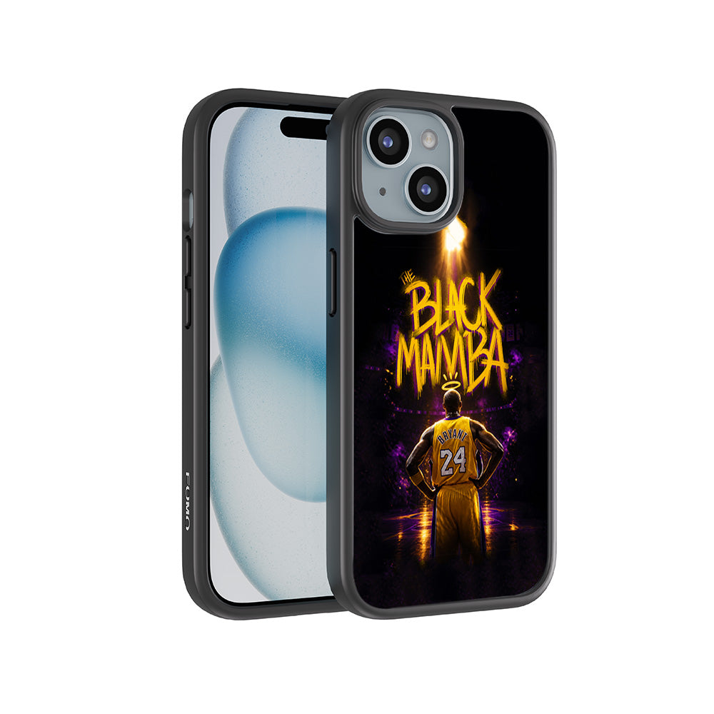 Black Mamba 24 Basketball Sports 3D Skin with Shockguard Armour Magsafe Case for Apple iPhone 15 Plus