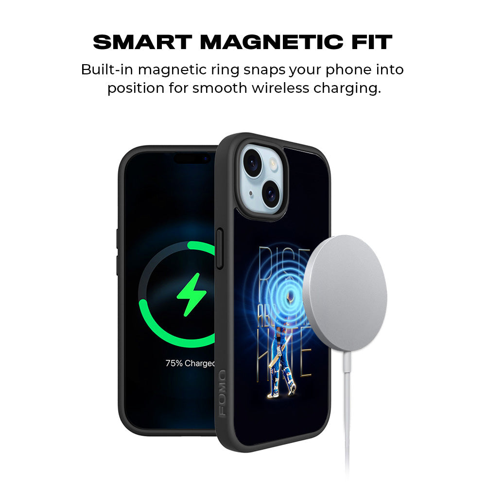 Rise Above The Hate Cricket Sports 3D Skin with Shockguard Armour Magsafe Case for Apple iPhone 15 Plus