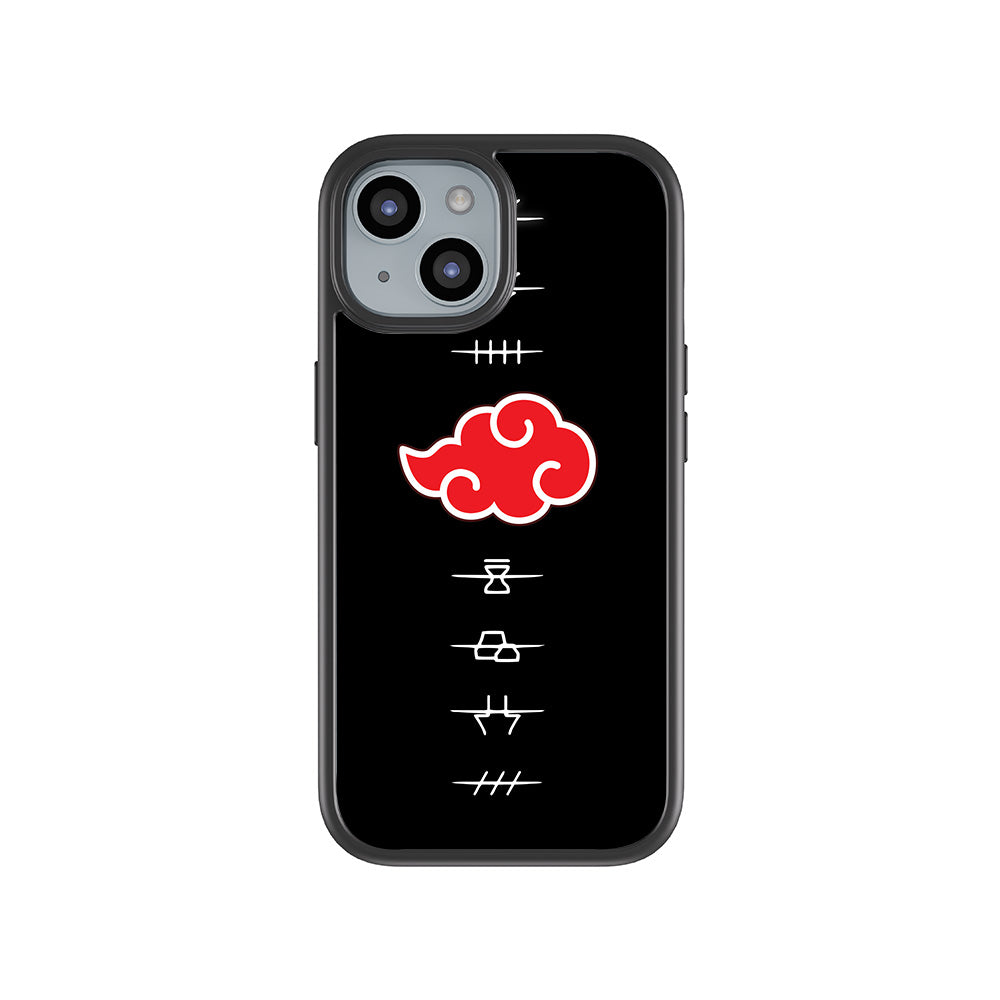 Akatsuki Logo Naruto Anime 3D Skin with Shockguard Armour Magsafe Case for Apple iPhone 15