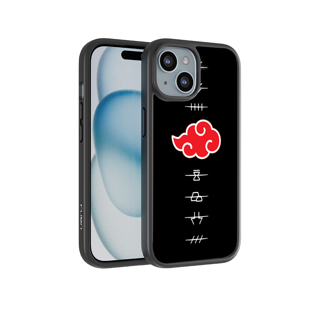 Akatsuki Logo Naruto Anime 3D Skin with Shockguard Armour Magsafe Case for Apple iPhone 15