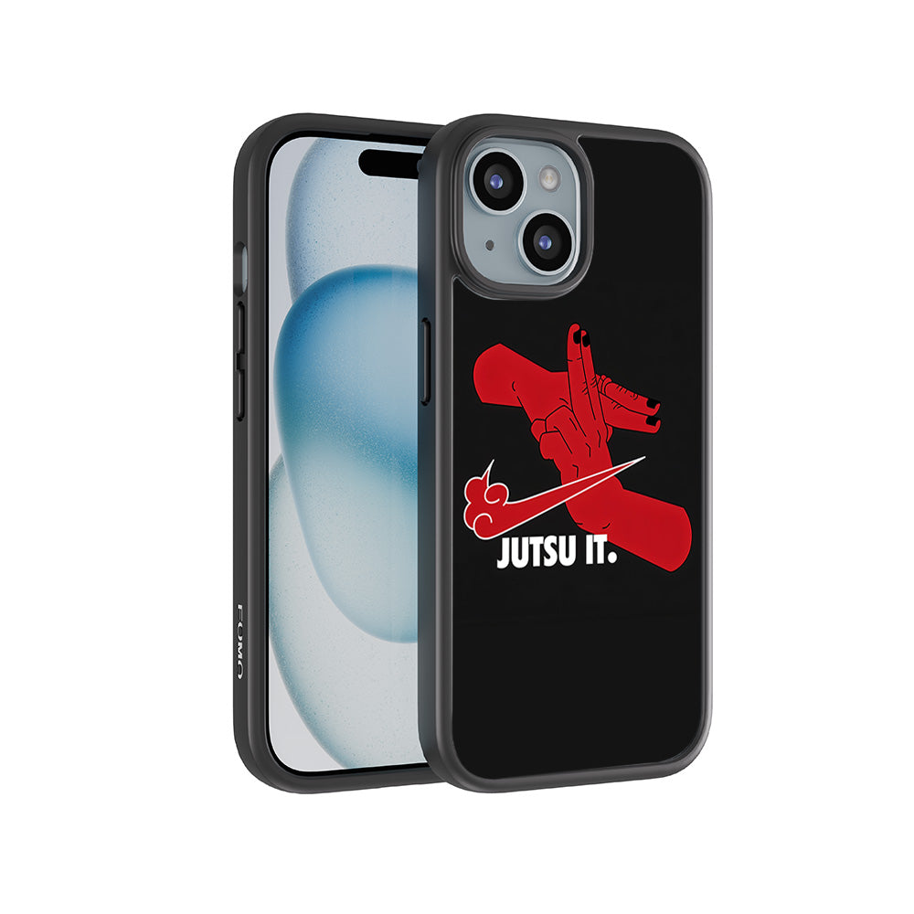 Just Jutsu It 3D Skin with Shockguard Armour Magsafe Case for Apple iPhone 15