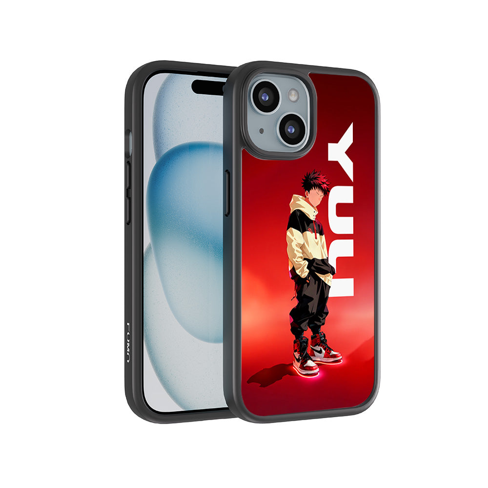 Yuji Drip Anime 3D Skin with Shockguard Armour Magsafe Case for Apple iPhone 15