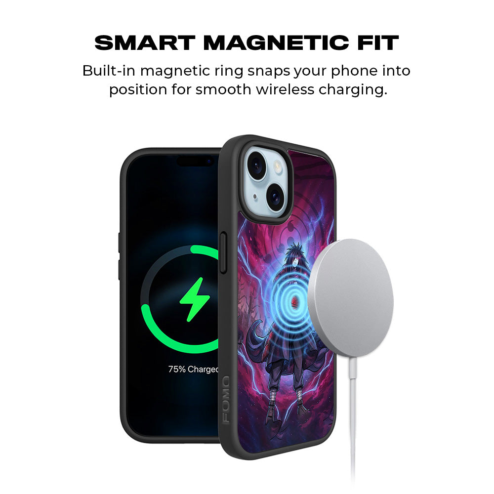 Madara Eternal Shinobi Anime 3D Skin with Shockguard Armour Magsafe Case for Apple iPhone 15