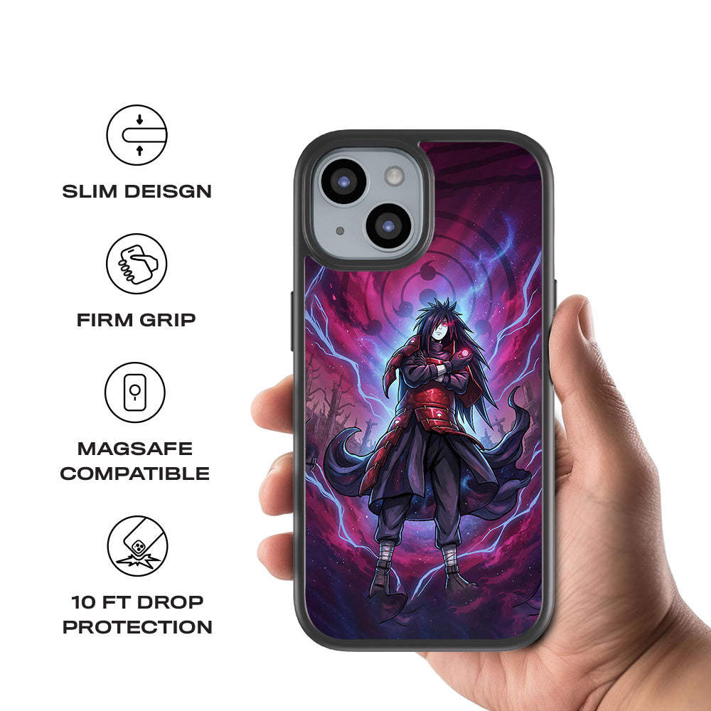 Madara Eternal Shinobi Anime 3D Skin with Shockguard Armour Magsafe Case for Apple iPhone 15