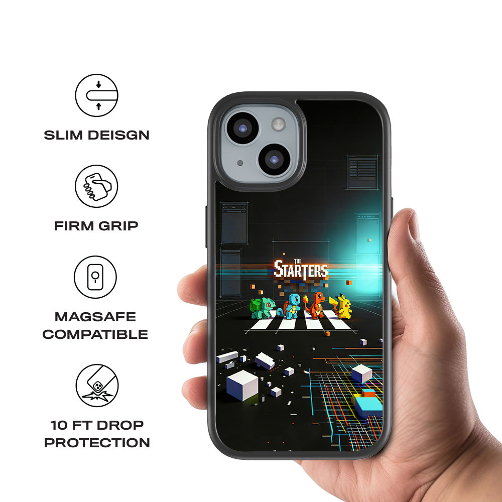 The Pokemon Starters 3D Skin with Shockguard Armour Magsafe Case for Apple iPhone 15 Plus