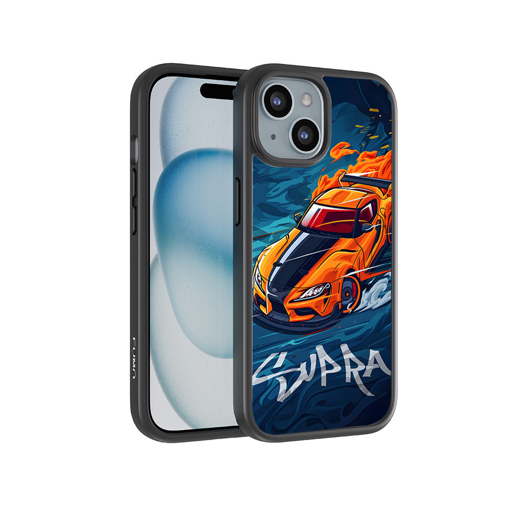 Blazing Supra 3D Skin with Shockguard Armour Magsafe Case for Apple iPhone 15