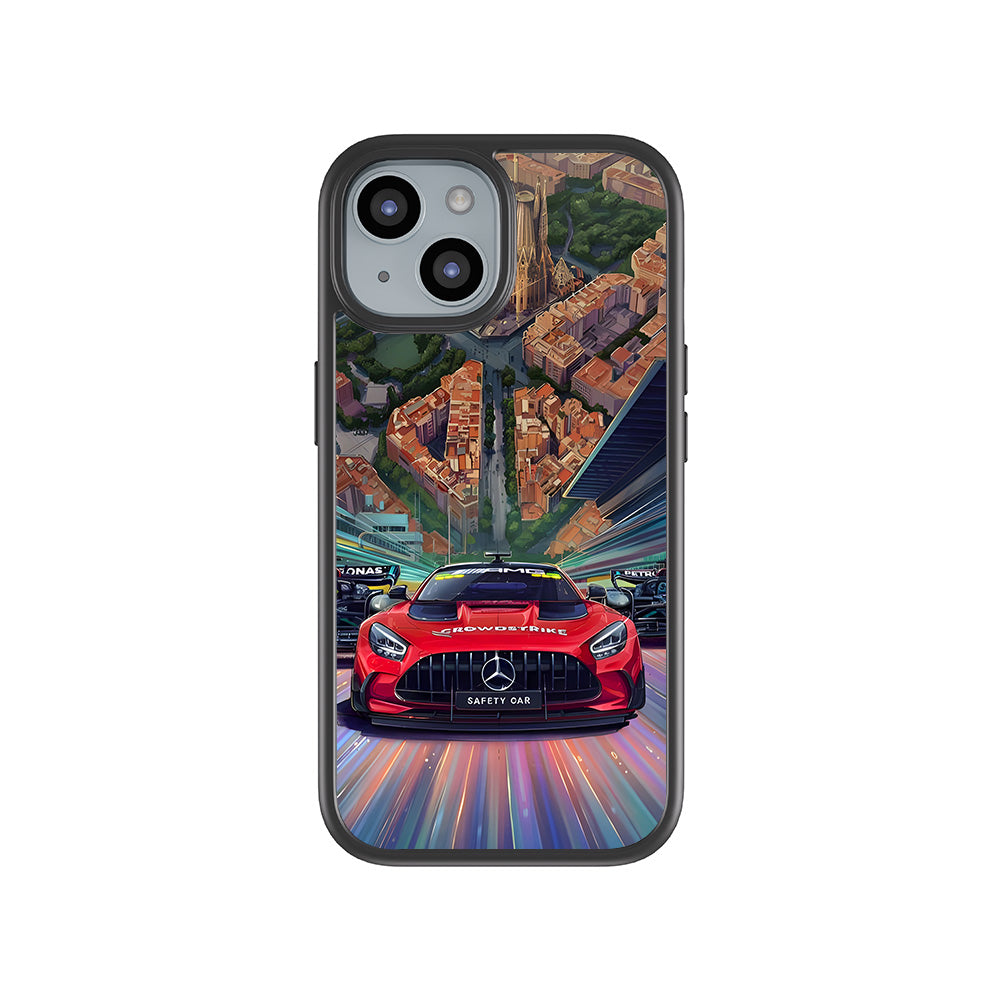 2023 Spanish Grand Prix 3D Skin with Shockguard Armour Magsafe Case for Apple iPhone 15 Plus