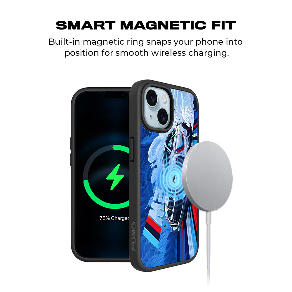 BMW M2 3D Skin with Shockguard Armour Magsafe Case for Apple iPhone 15