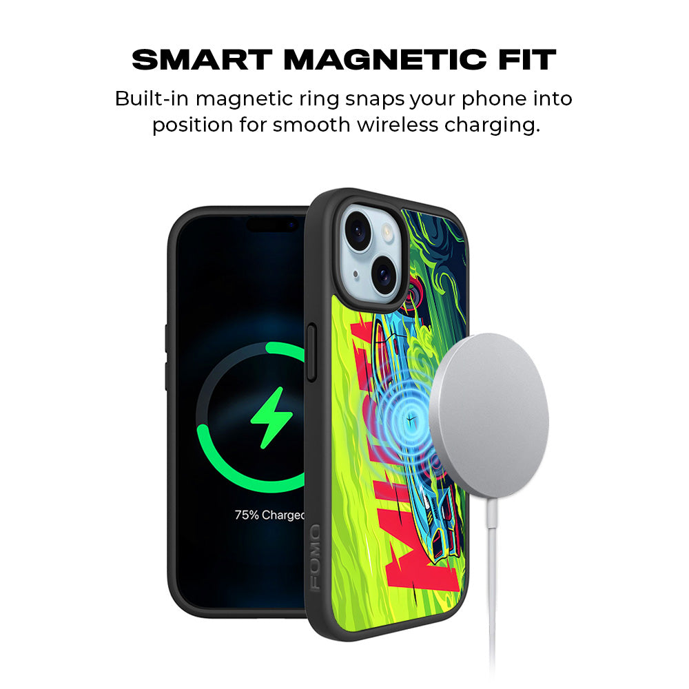 Ford Mustang 3D Skin with Shockguard Armour Magsafe Case for Apple iPhone 15