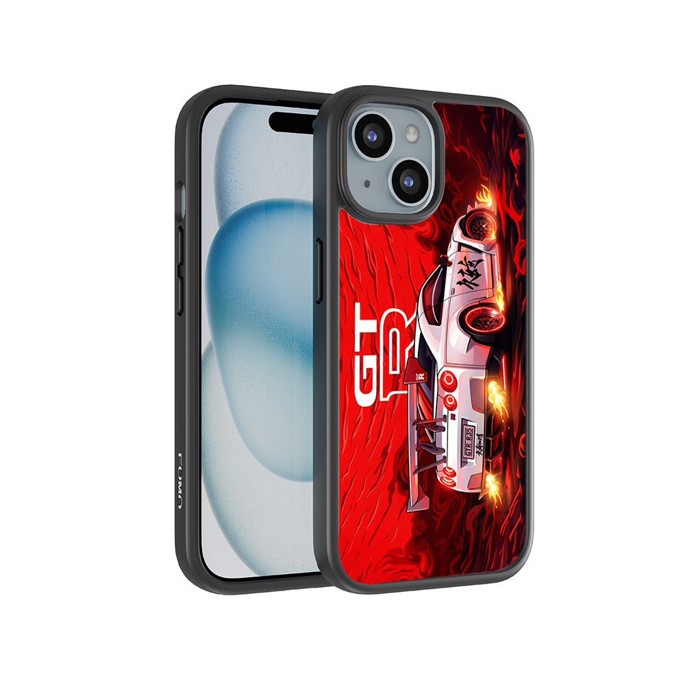 Nissan GTR Racing Edition 3D Skin with Shockguard Armour Magsafe Case for Apple iPhone 15