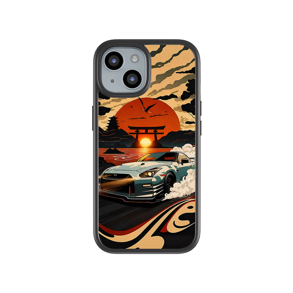 JDM Nissan GTR 3D Skin with Shockguard Armour Magsafe Case for Apple iPhone 15 Plus
