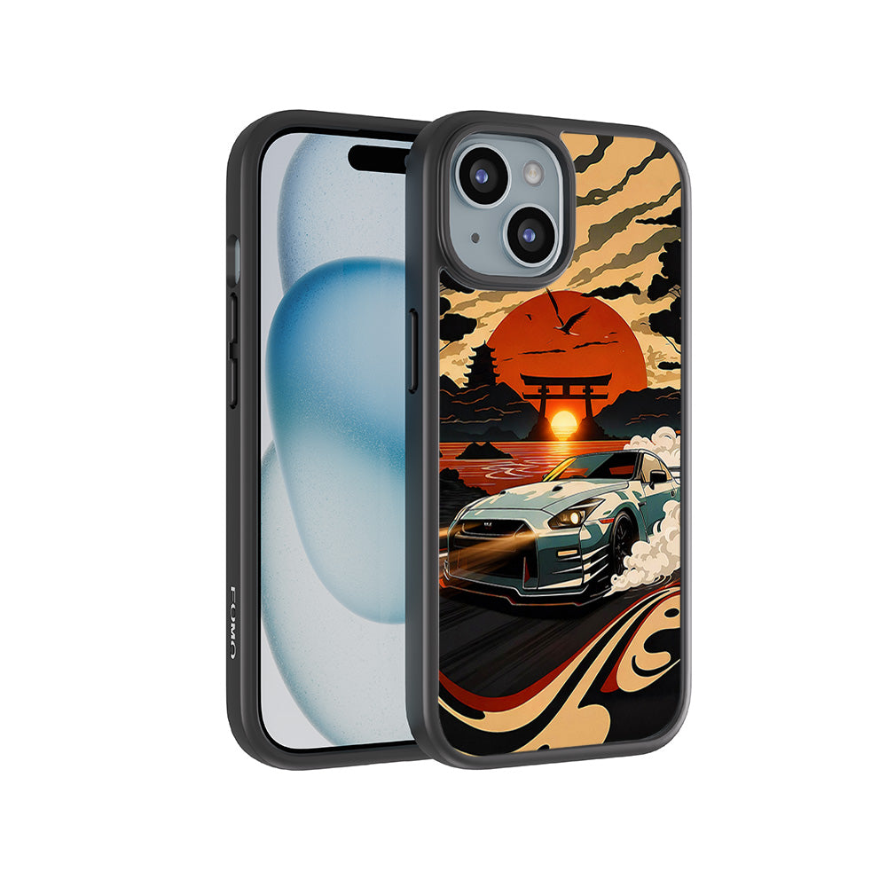 JDM Nissan GTR 3D Skin with Shockguard Armour Magsafe Case for Apple iPhone 15 Plus