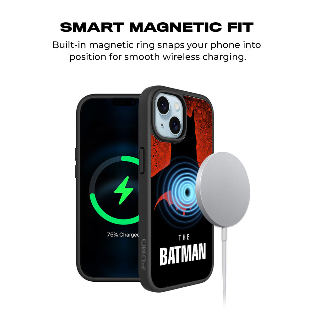 The Batman Comic 3D Skin with Shockguard Armour Magsafe Case for Apple iPhone 15