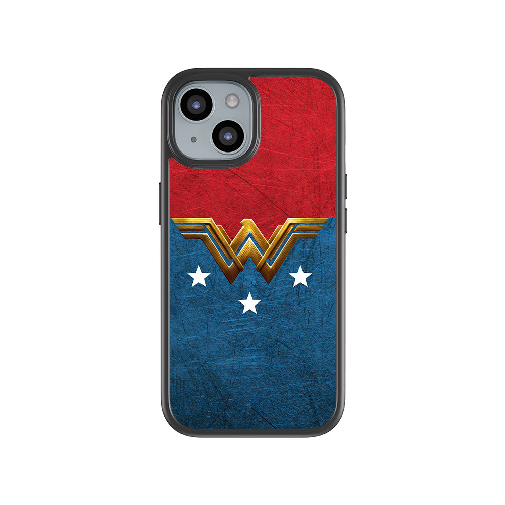 Wonder Woman Comic 3D Skin with Shockguard Armour Magsafe Case for Apple iPhone 15