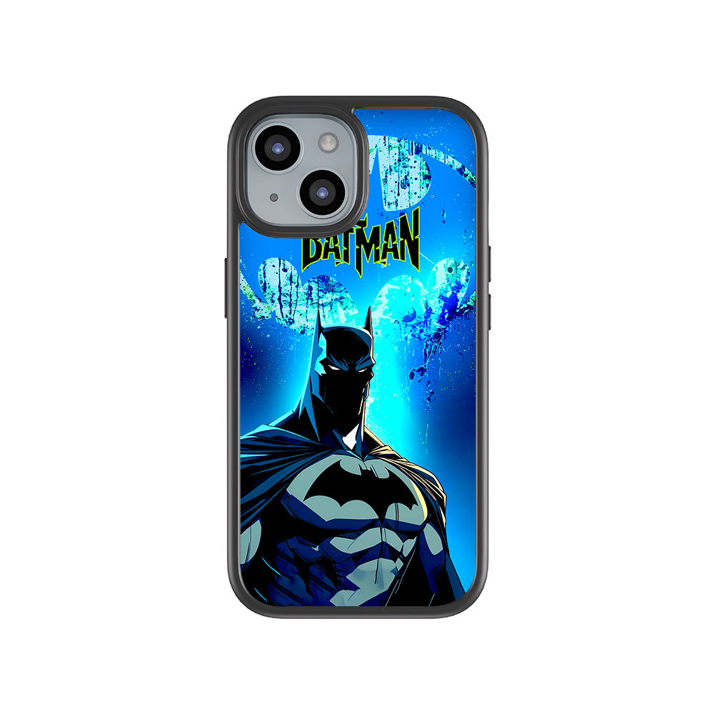 Batman Dark Knight Bright Style Comics 3D Skin with Shockguard Armour Magsafe Case for Apple iPhone 15